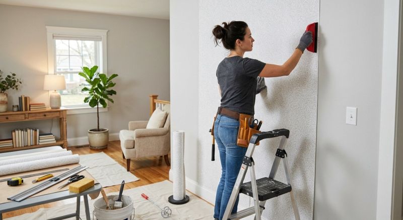 Bedroom Wallpaper Installation in Olathe, KS