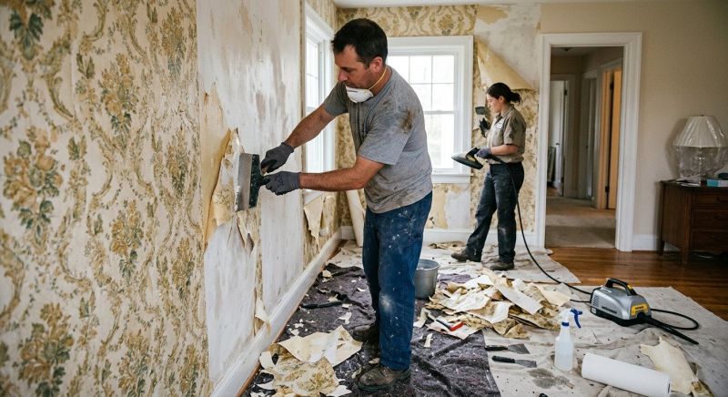 Wallpaper Removal Service in Roseville, CA